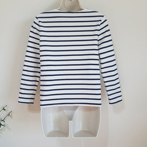 Sezane Colette Mariniere Striped Top Tee - Picture 4 of 9
